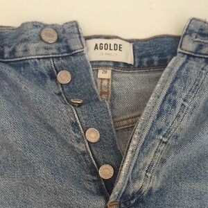 Agolde High Rise Blue Denim Jeans